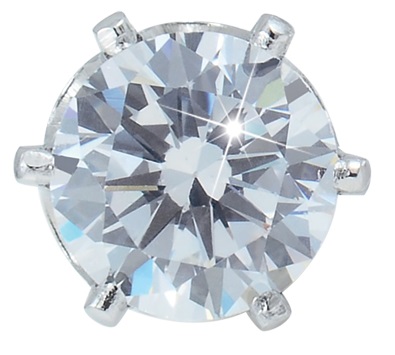 Tiffany zircone 5mm cristallo