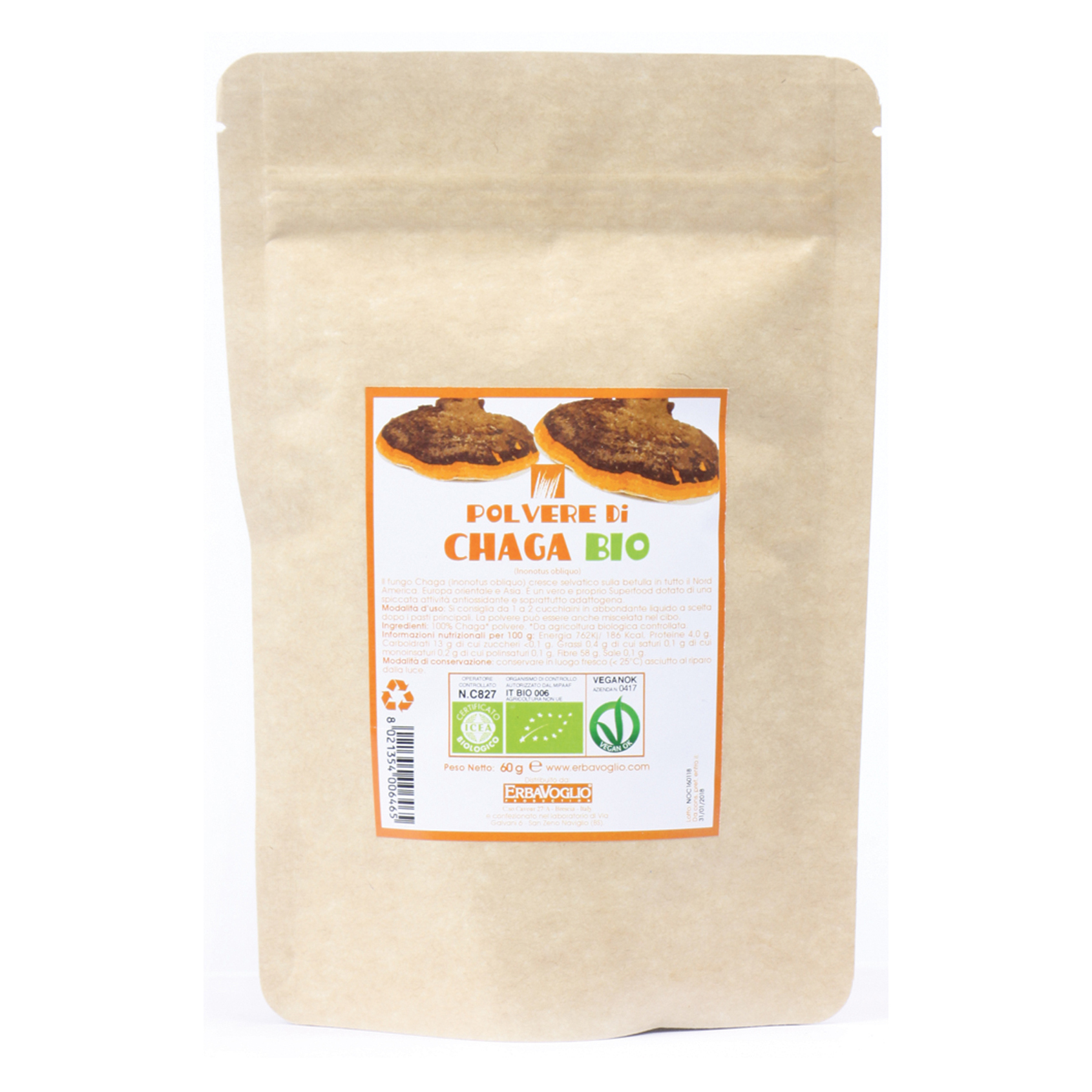 Chaga polvere bio 60 g