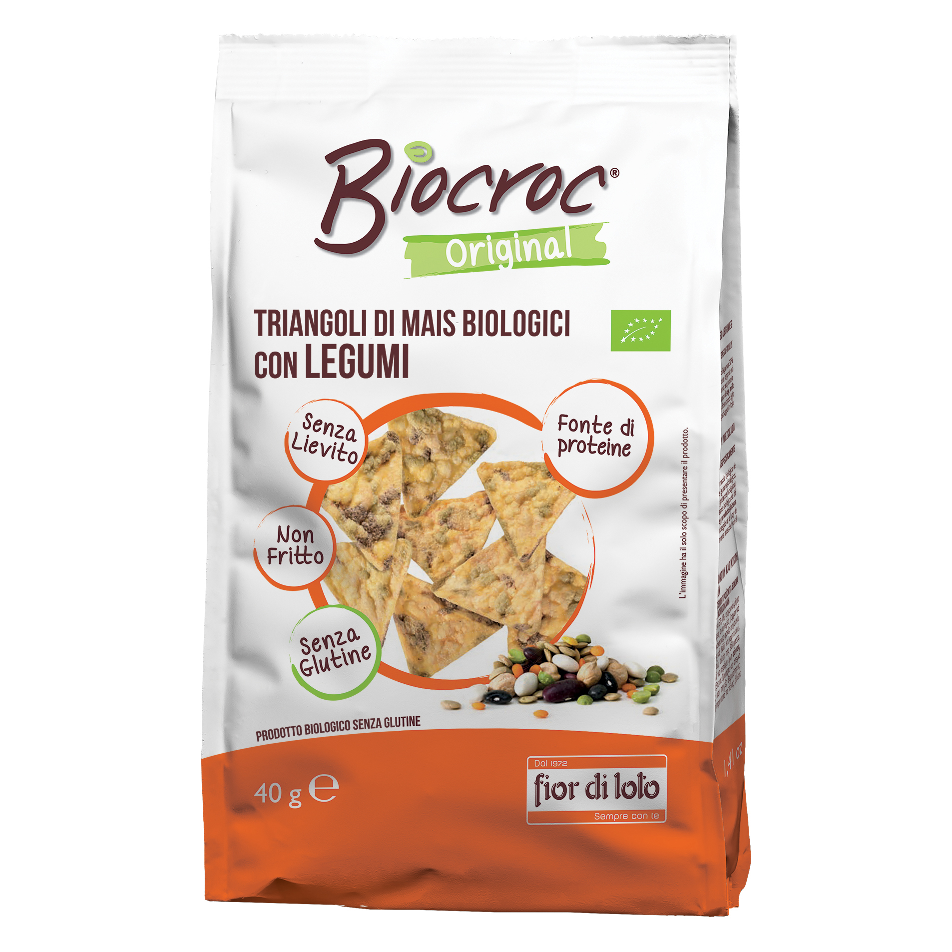 Biocroc triangoli di legumi 40 g