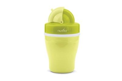 Nuvita tazza con cannuccia e doppio isolamento termico verde 18 m+ 200 ml