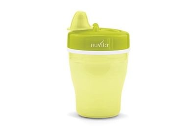 Nuvita tazza doppio isolamento termico e beccuccio rigido verde 12 m+ 200 ml
