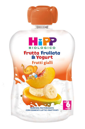 Hipp Frutta Frullata & Yogurt Frutti Gialli 90G
