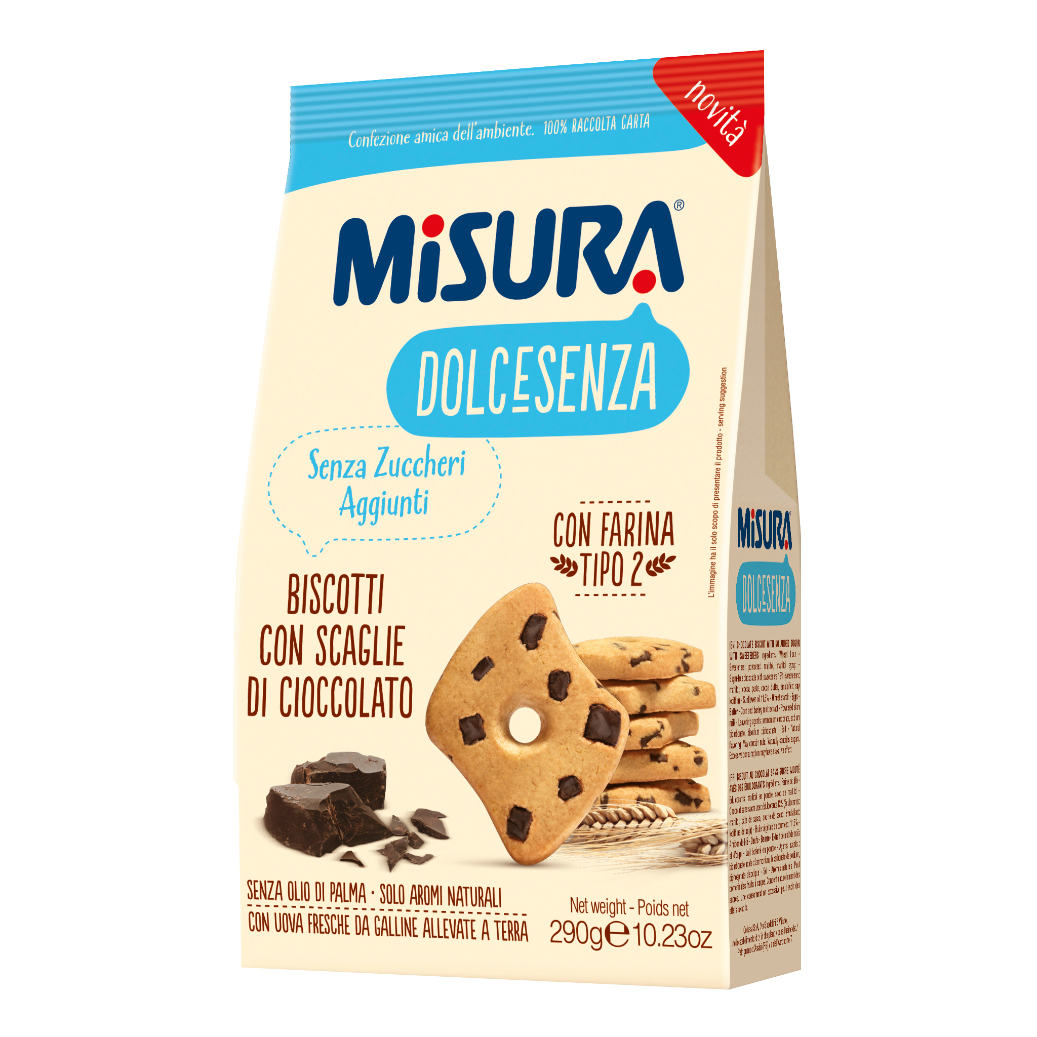 Misura D-Senza Biscotti Cioccolato 290g