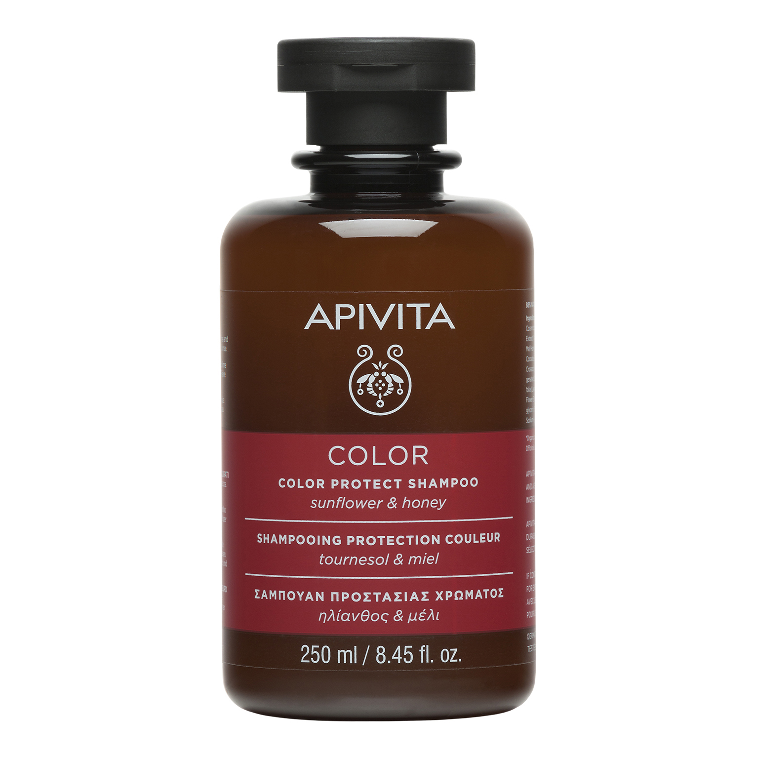 Apivita color protect shampoo sunflower e honey 250 ml