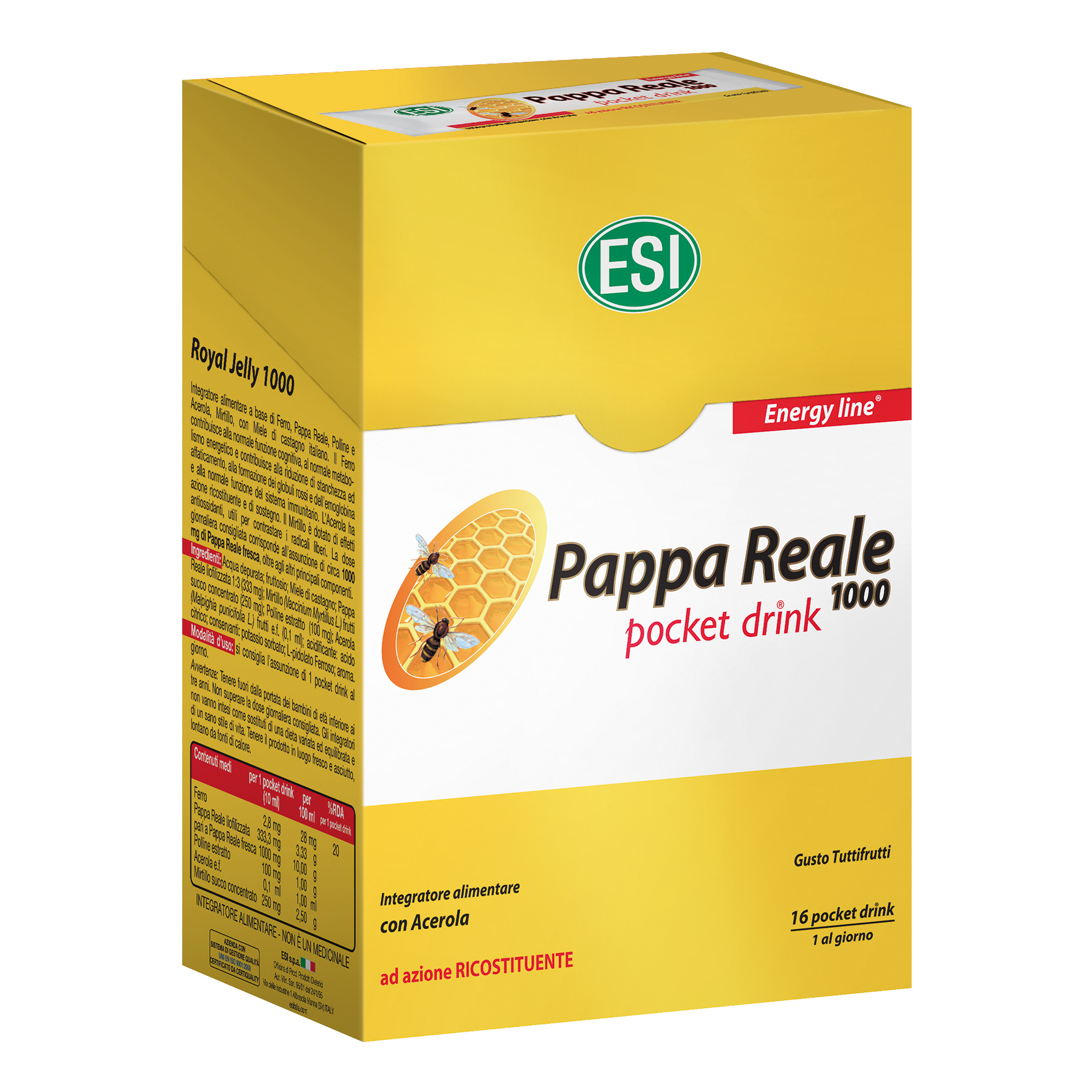 Pappa reale 16 pocket drinkesi