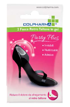Colpharma party plus fascia retro tallone in gel 2 pezzi