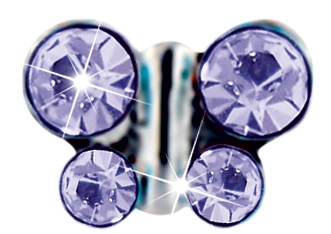 Farfalla 6mm viola