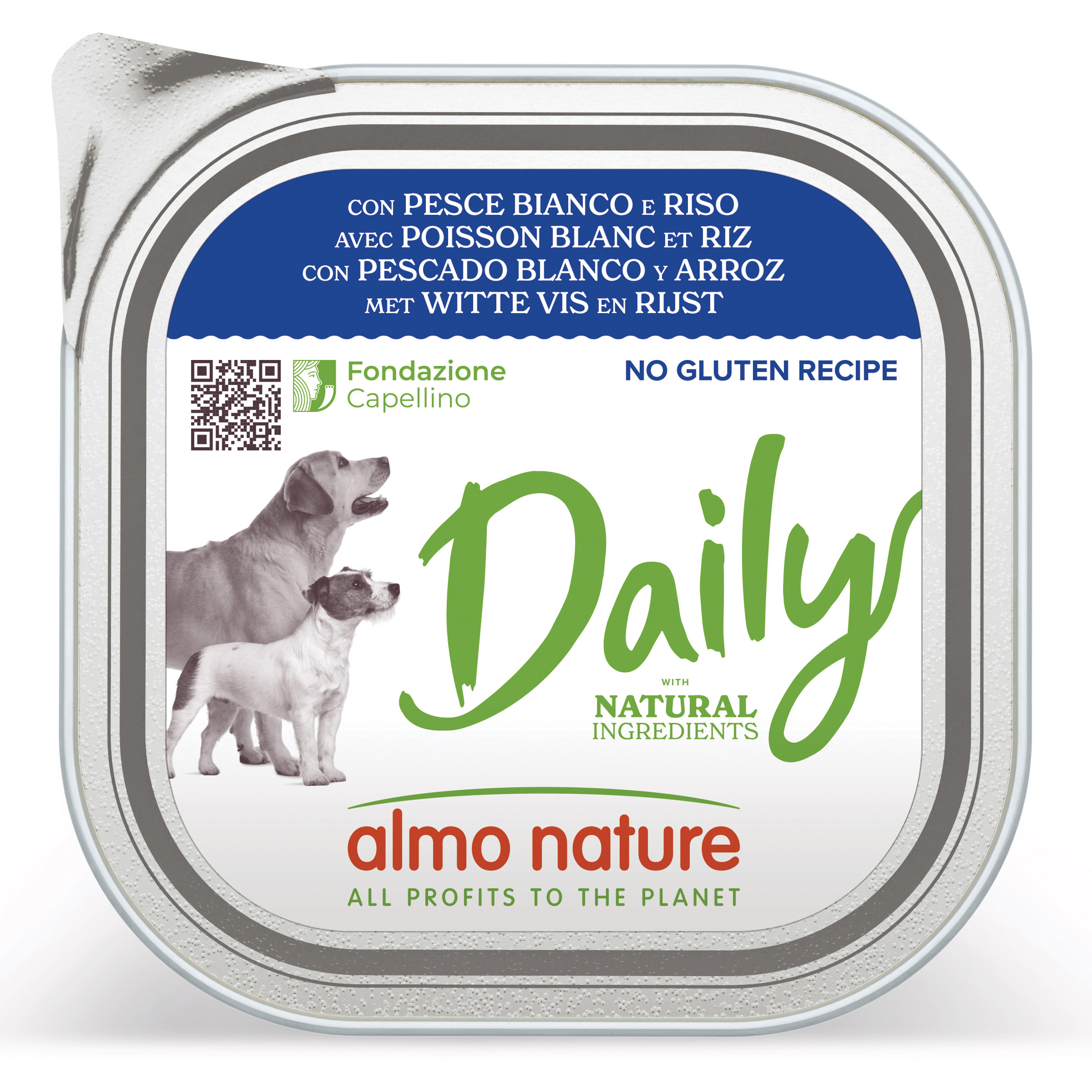 Daily menu dog pesce bianco riso 300 g