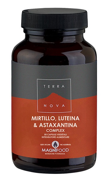 Terranova mirtillo luteina astaxantina sinergia per gli occhi 50 capsule