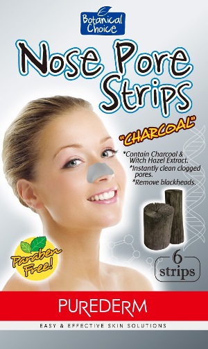 Purederm nose pore strips charcoal 6 pezzi