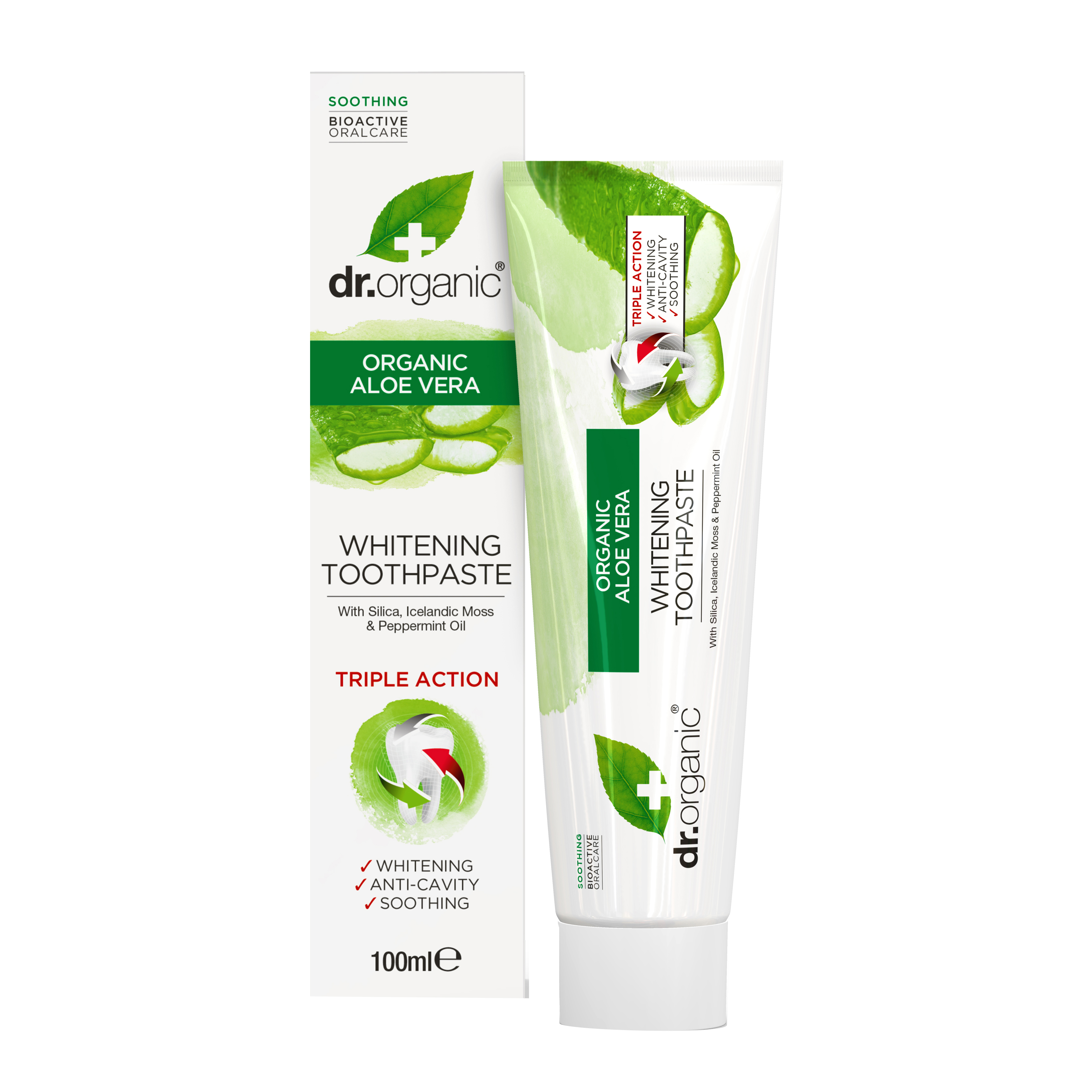 Dr organic aloe toothpaste dentifricio 100 g