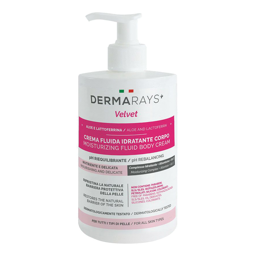 Dermarays velvet crema fluida idratante 500 ml