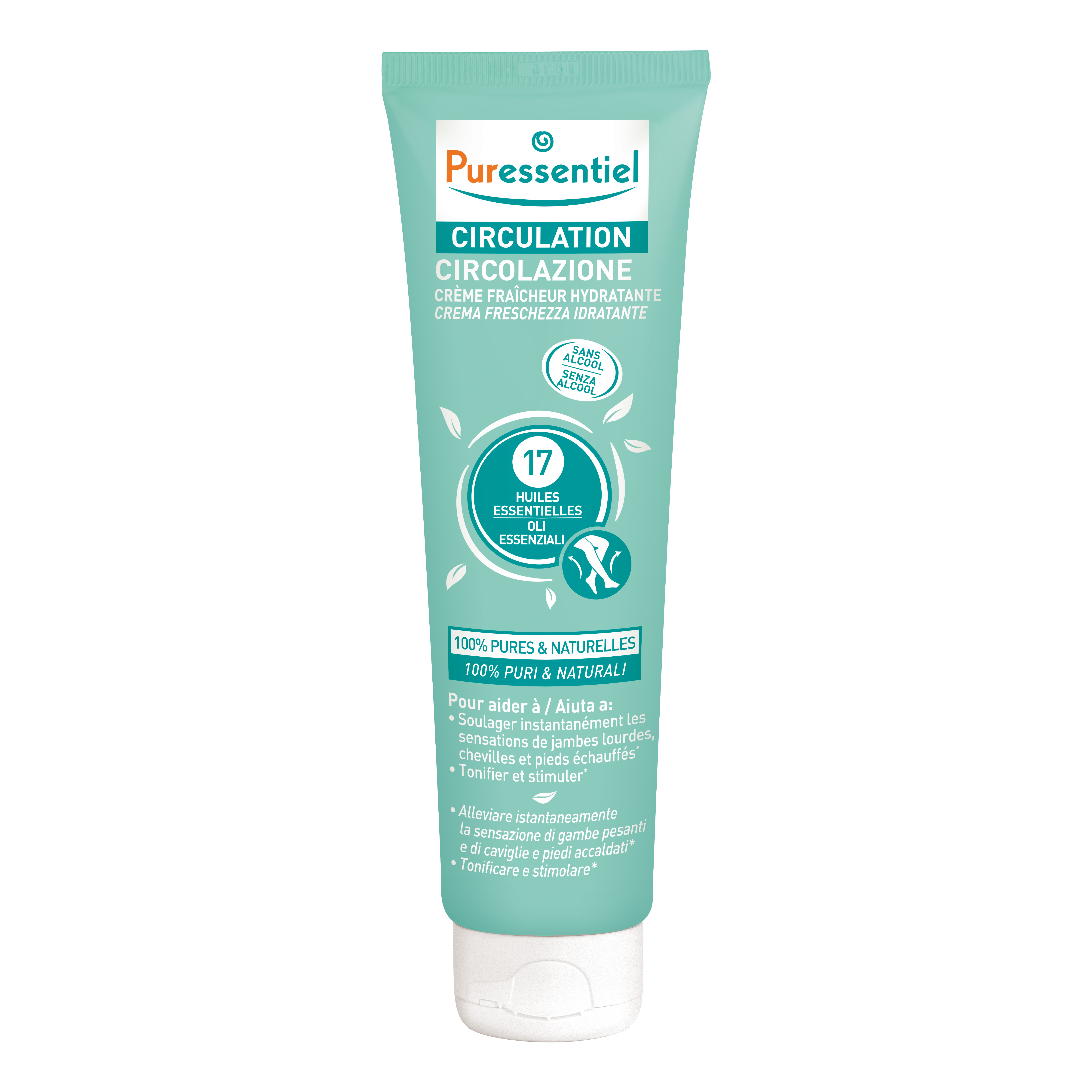 Puressentiel crema circolazione freschezza idratante gambe ei stanchi 100 ml