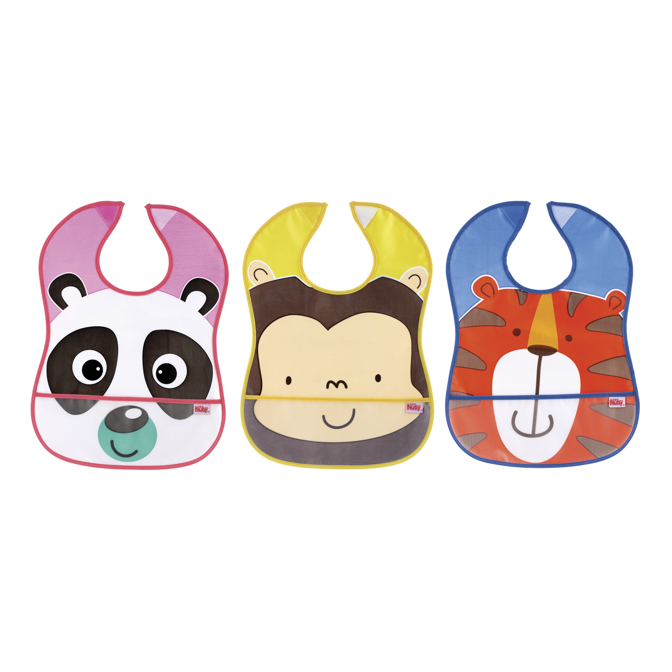 Nuby bavaglino nylon con tasca