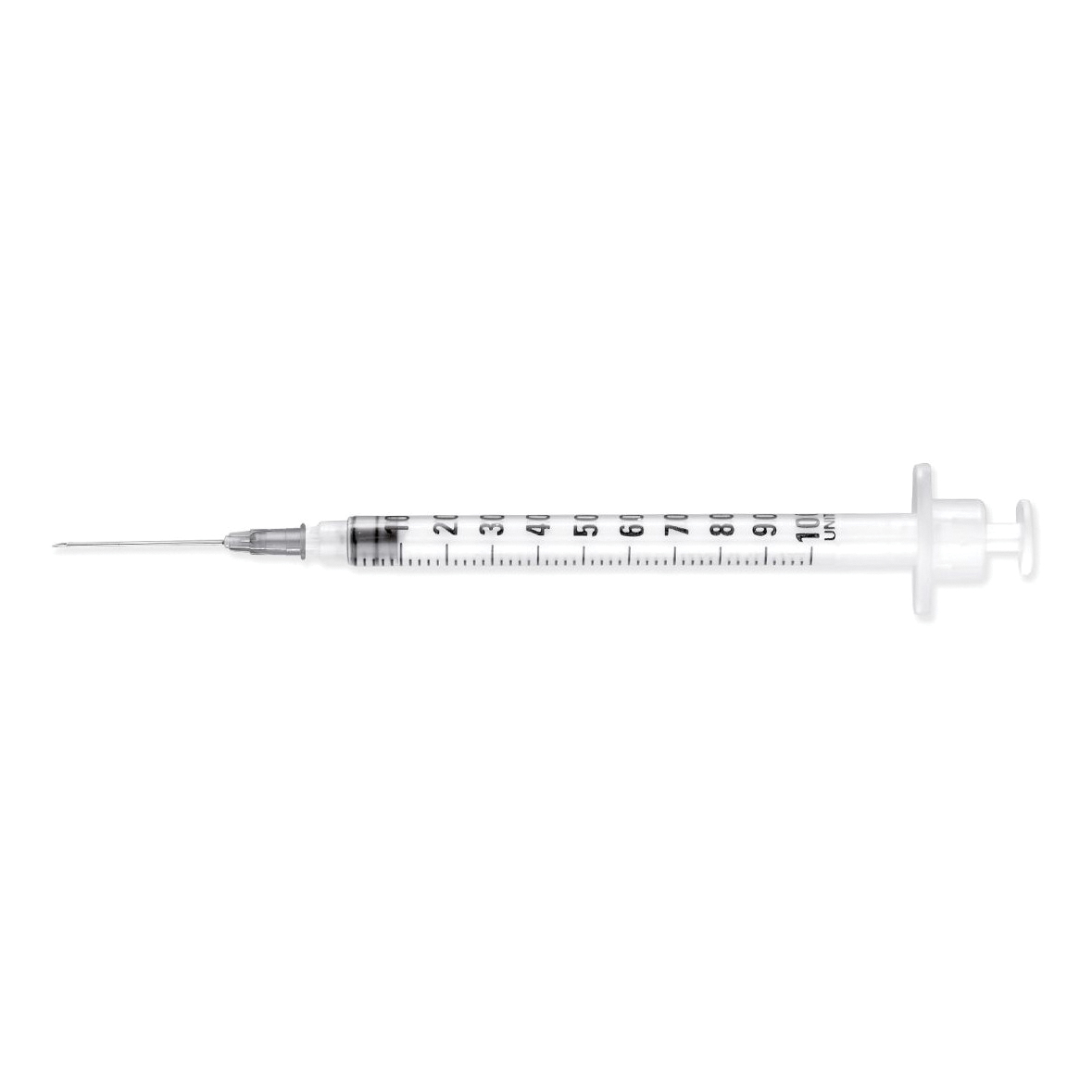 Siringa monouso per insulina insu-light in polipropilene trasparente 1ml ago in acciaio inox gauge 25 0,5mmx16cmm cono luer centrale 1 pezzo