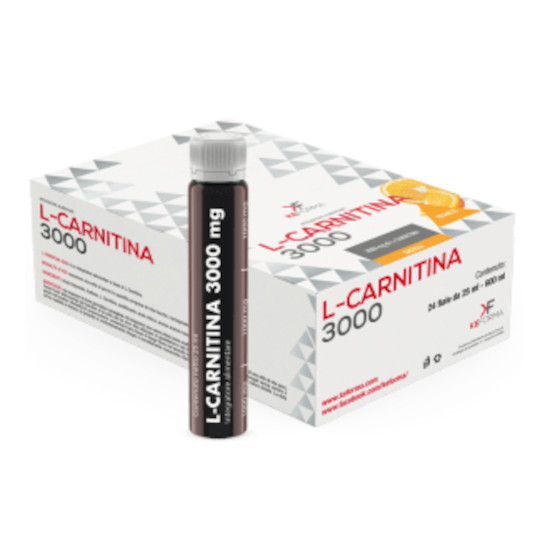 L carnitina 3000 mg 24 flaconcini 25 ml arancia