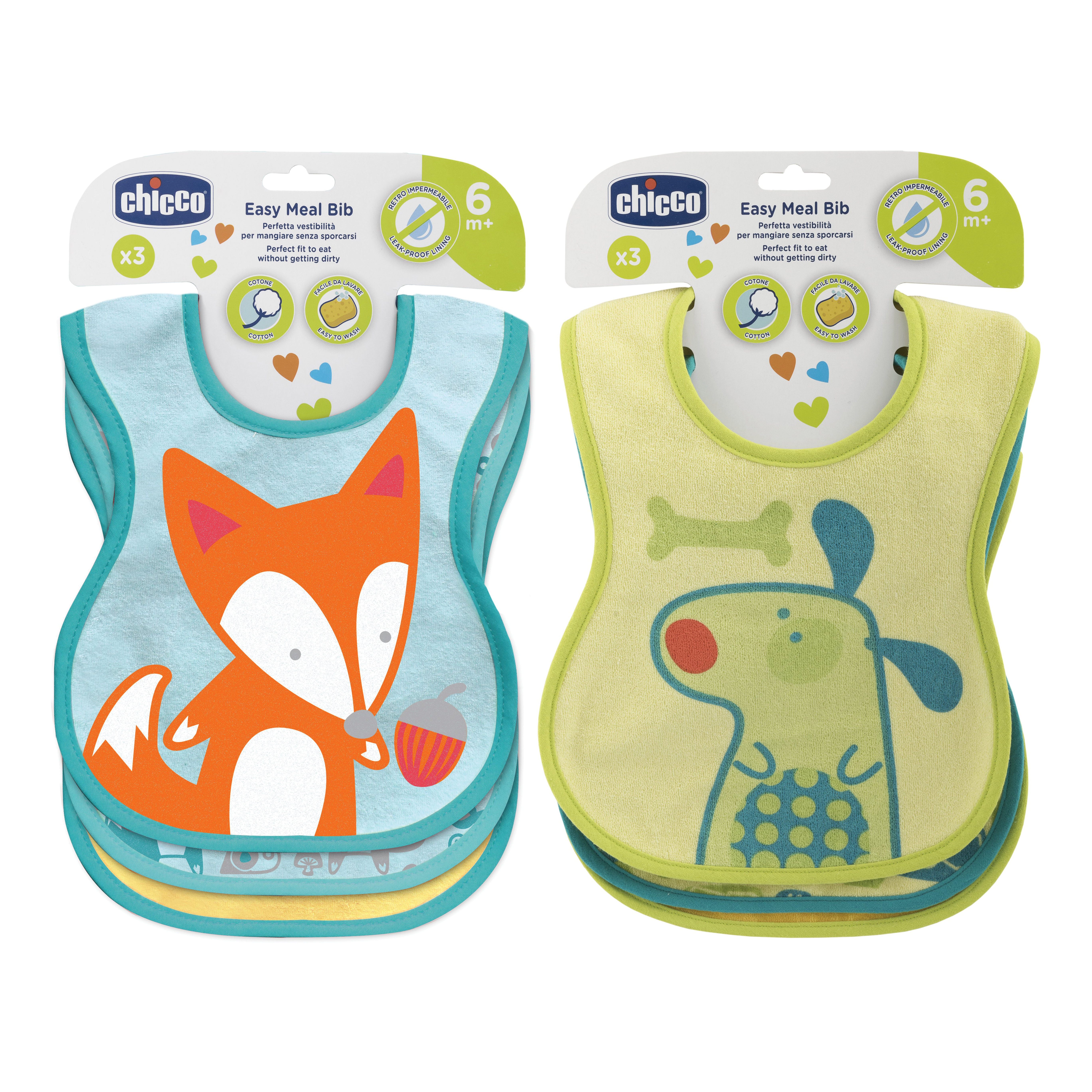 Chicco Bavagline 6m Neutre 2 Pezzi