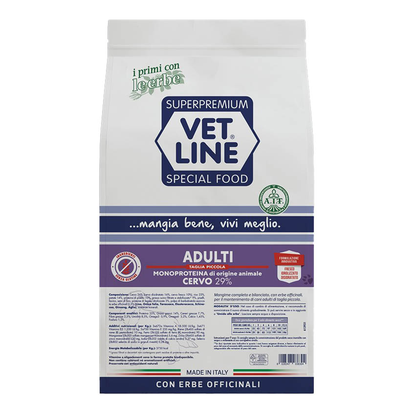 Vetline Cane Adulto Mini Cervo 12,5 Kg