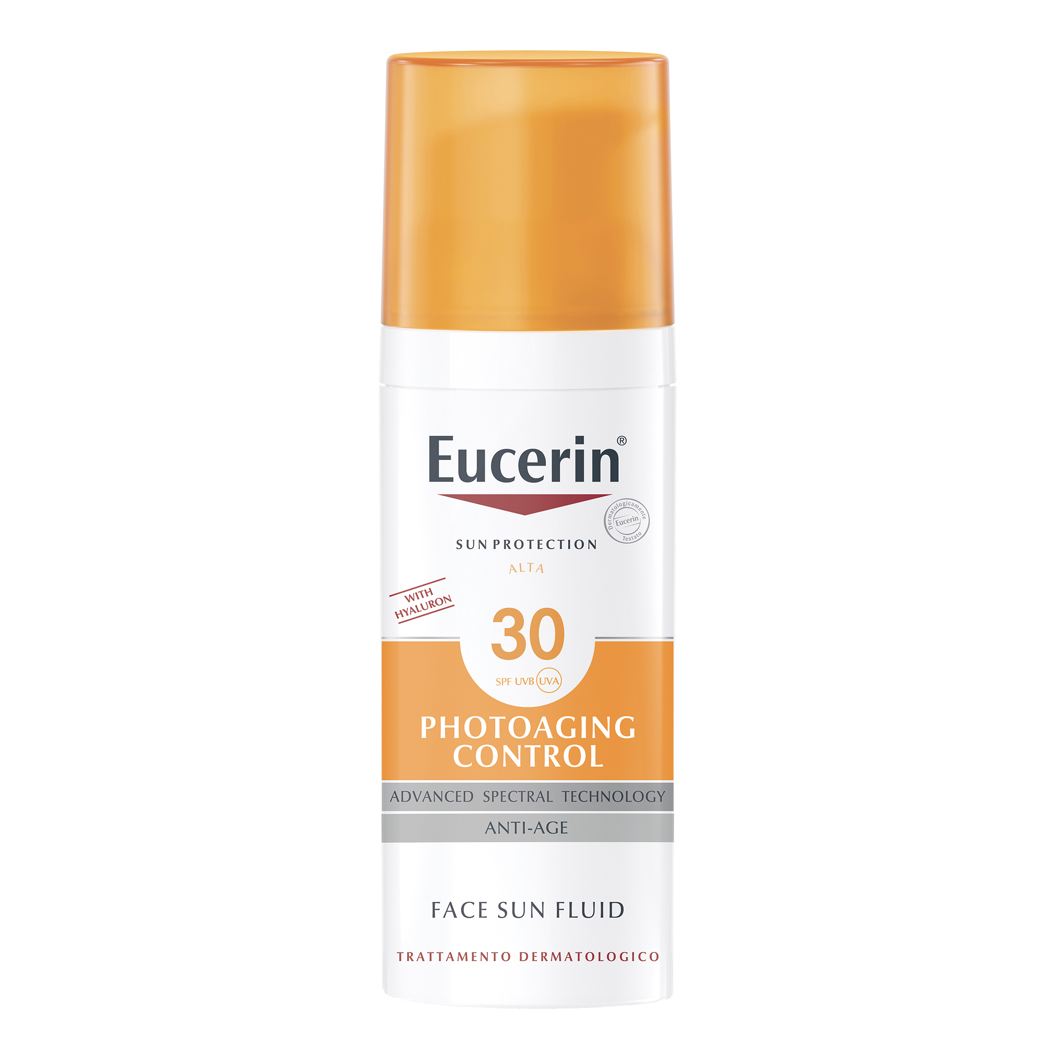 Eucerin Sun Fluid Anti-Età Crema Solare Viso FP 30 Protezione Alta 50 ml
