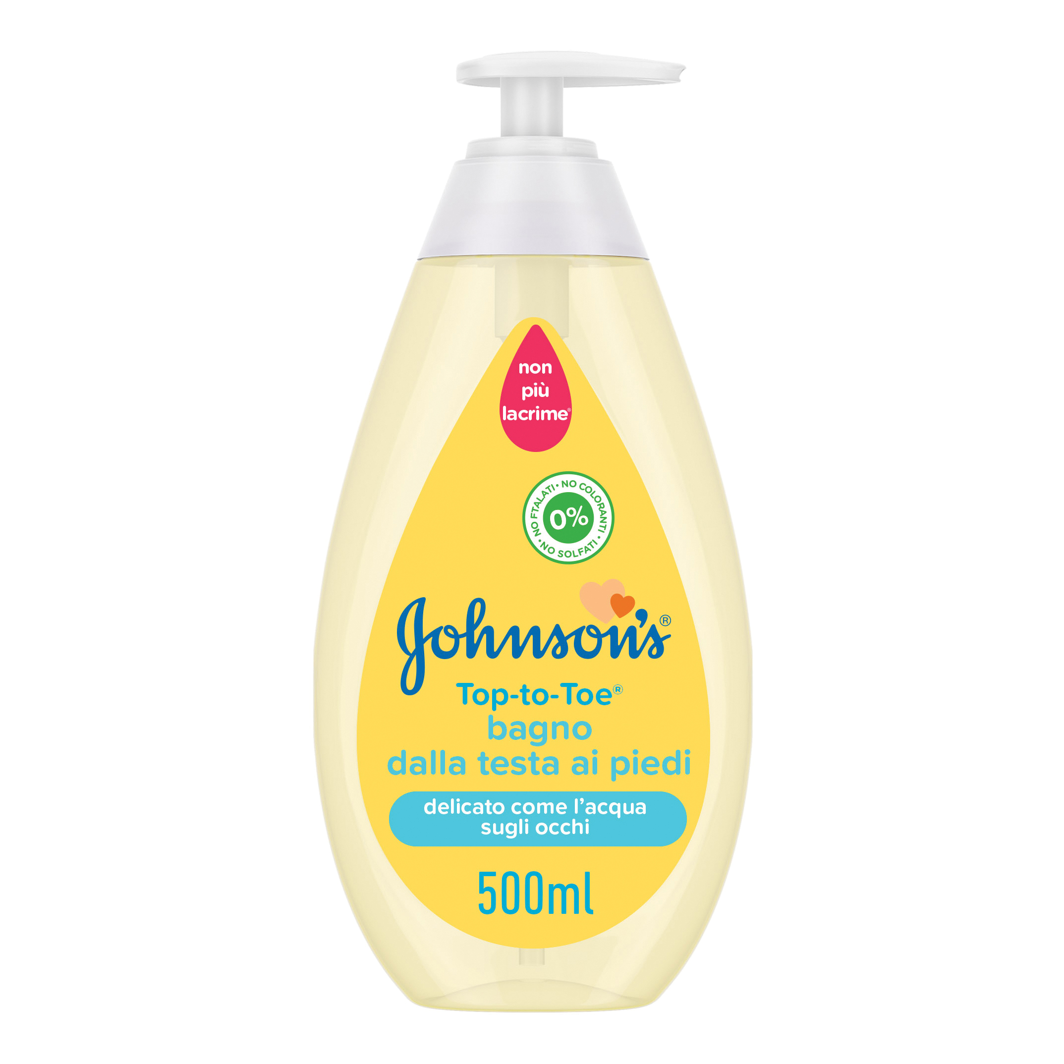 Johnsons baby bagno testa piedi 500 ml