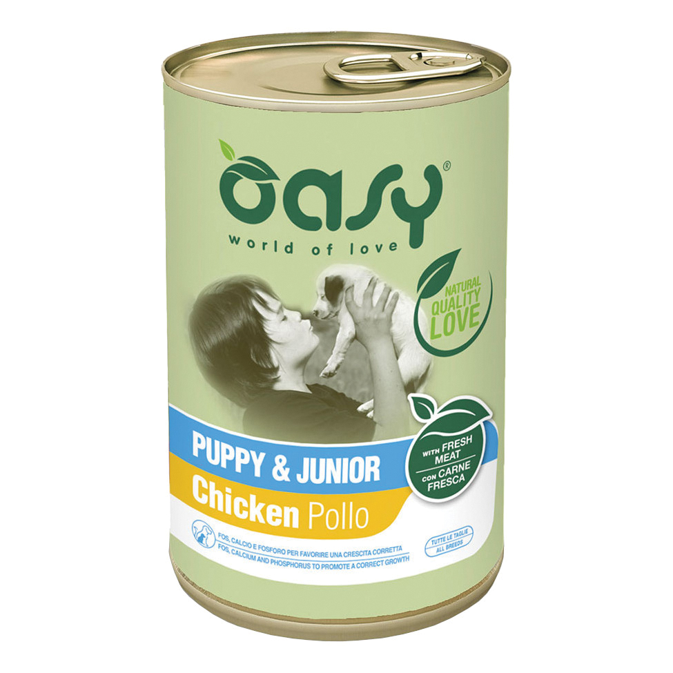 Oasy Cane Lifestage Puppy&amp;Junior Pollo 400 Gr