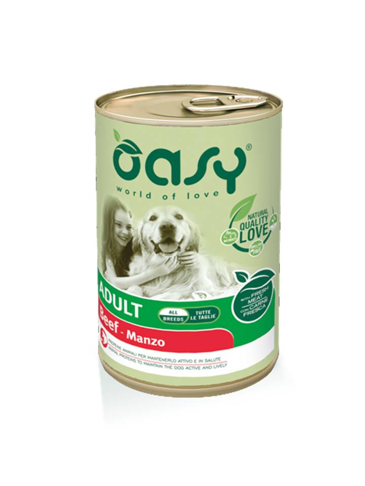 Oasy Cane Lifestage Adulto Manzo 400 Gr