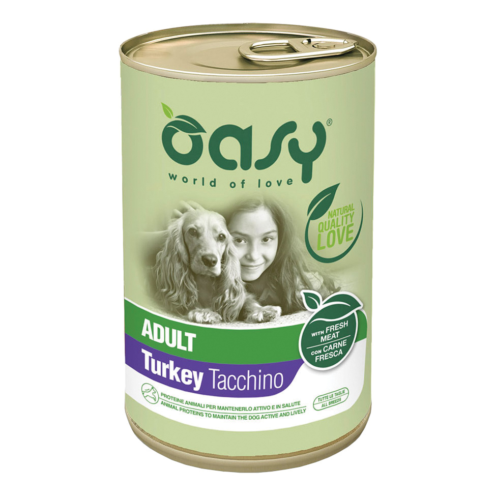 Oasy Cane Lifestage Adulto Tacchino 400 Gr