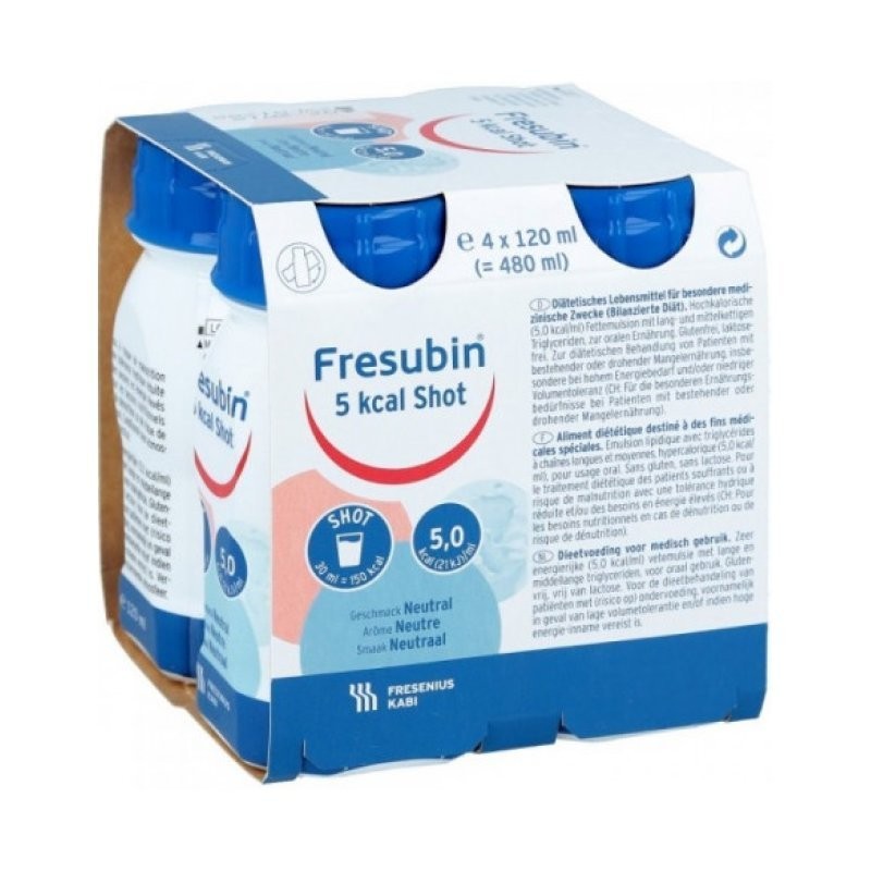 Fresubin 5kcal shot neutral easybottle 4 x 120 ml