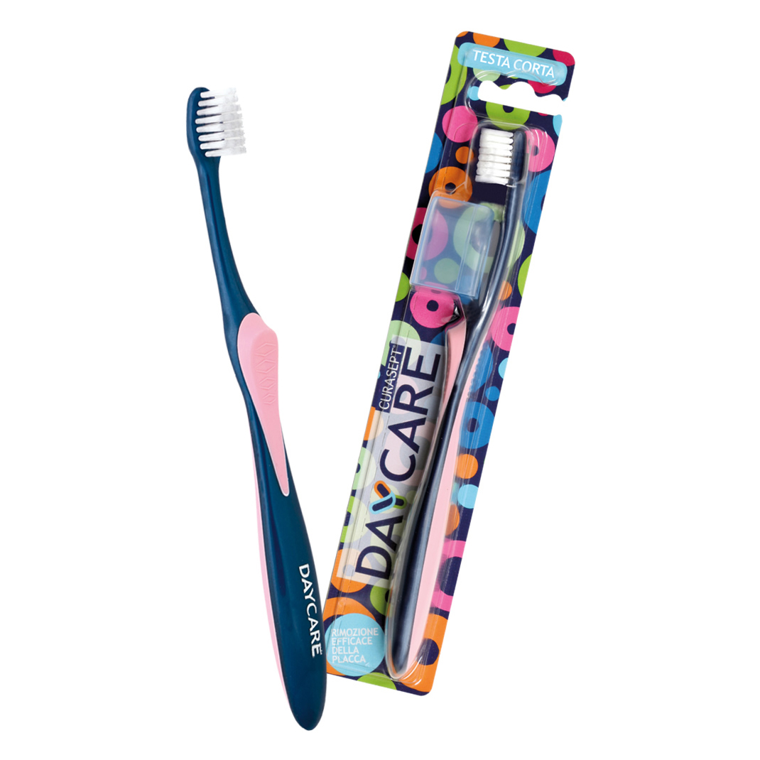 Spazzolino curasept daycare testa corta/compact
