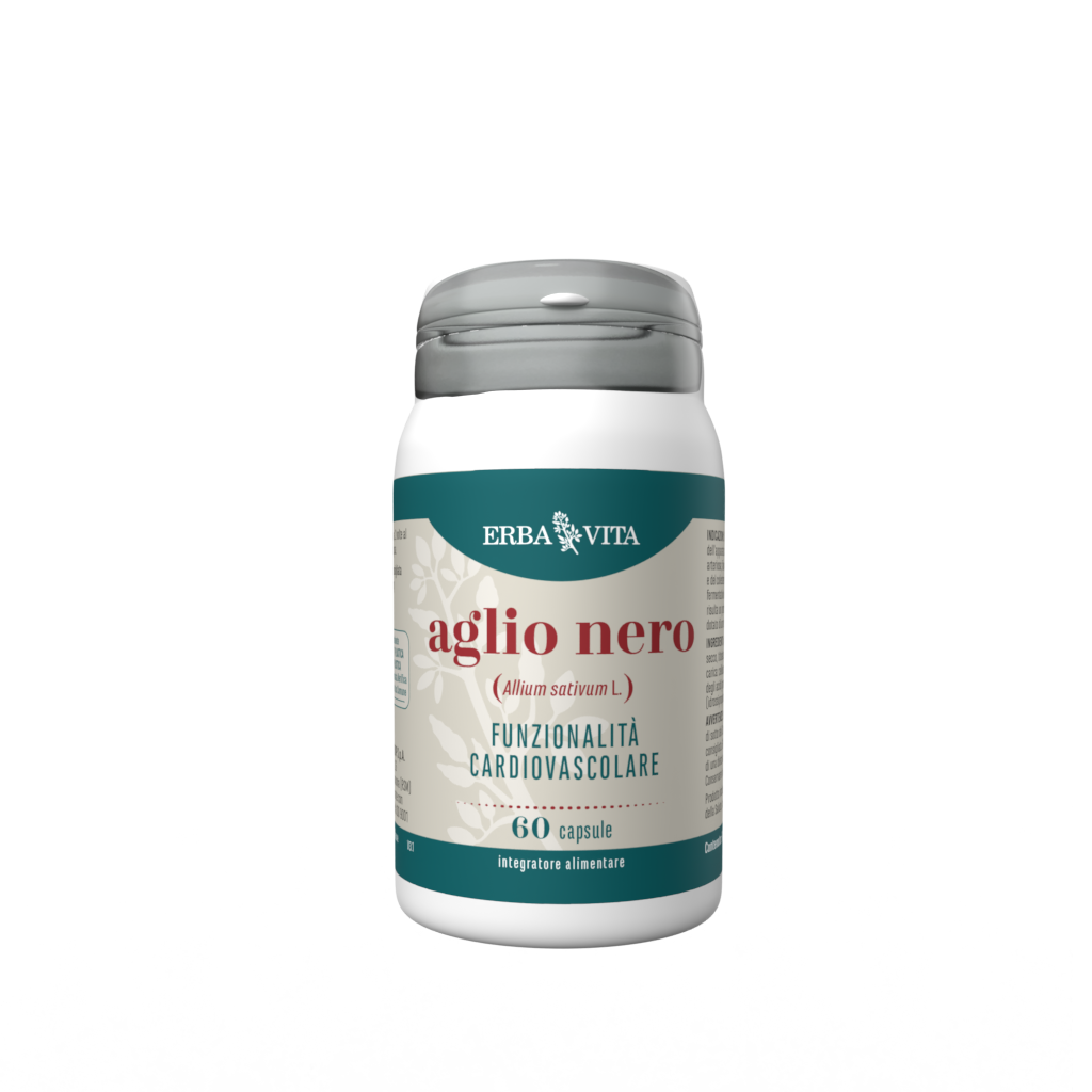 Erba Vita Nero Aglio Integratore Per Circolazione E Cuore 60 Capsule - Immagine 6