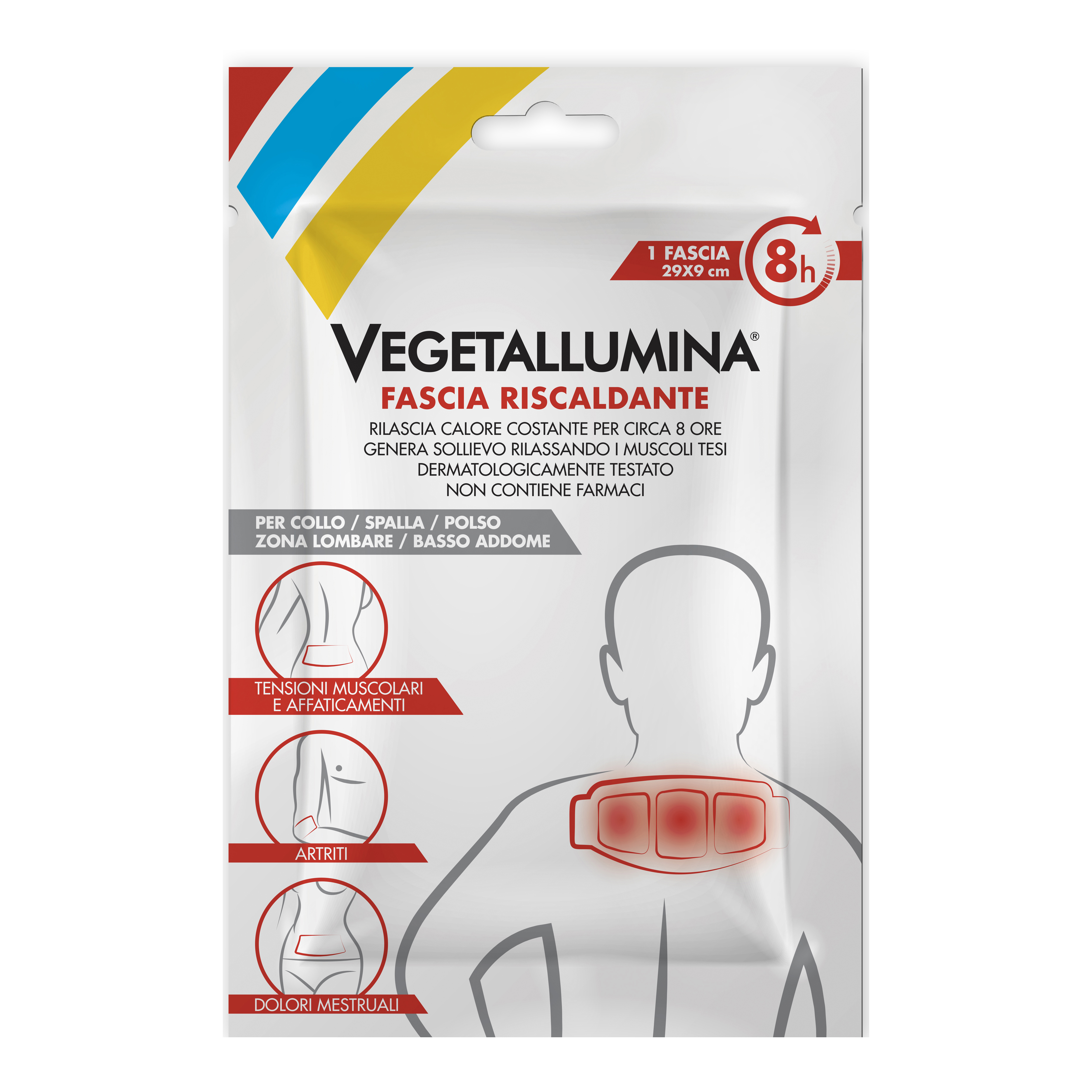 Vegetallumina fascia riscaldante 3 pezzi