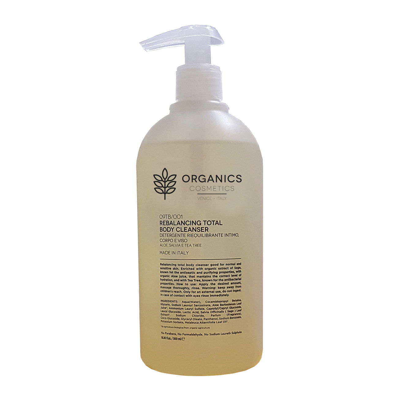 Organics pharm rebalancing total body cleanser 500 ml