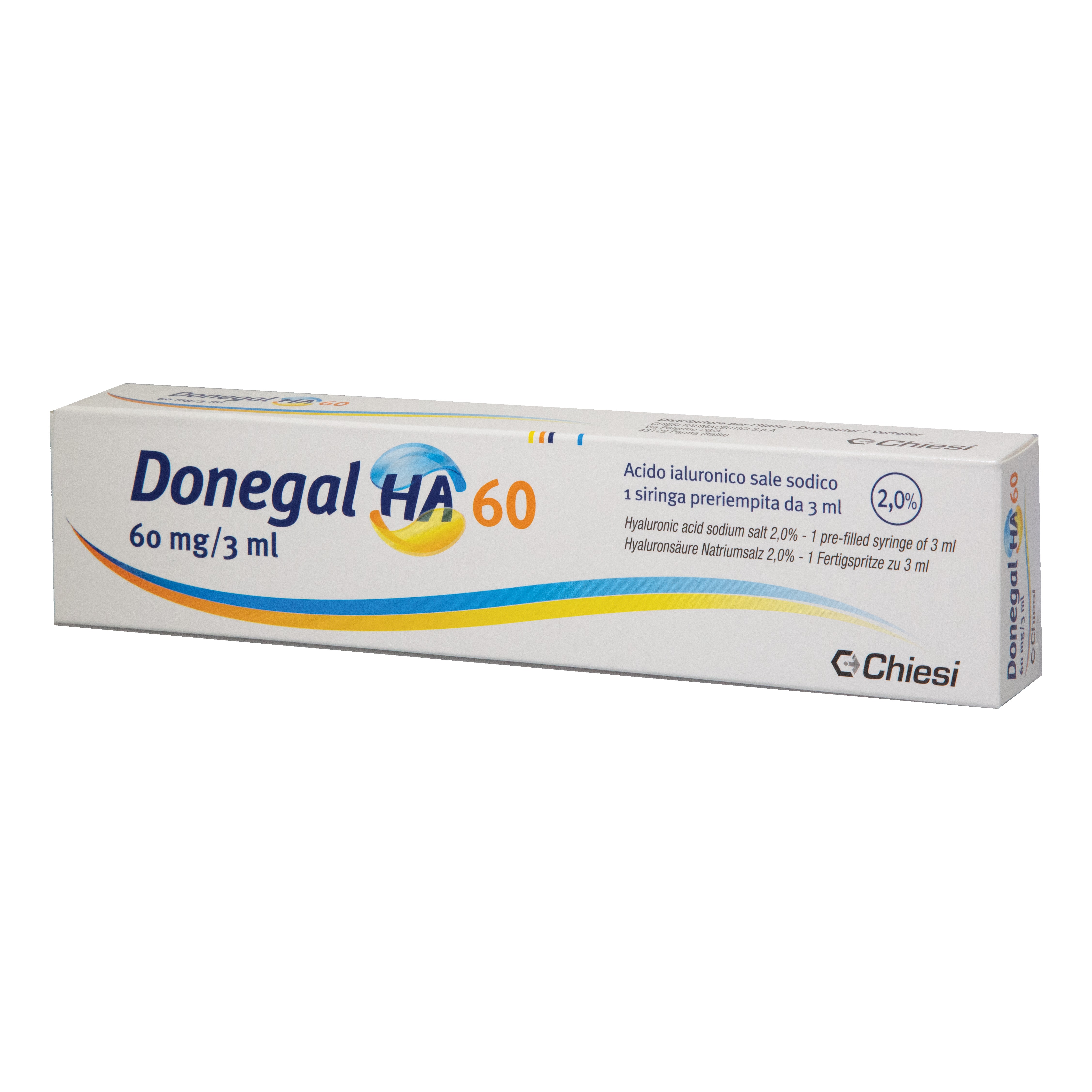 Siringa intra-articolare donegal ha 60 acido ialuronico sale sodico 2% 60 mg 3 ml