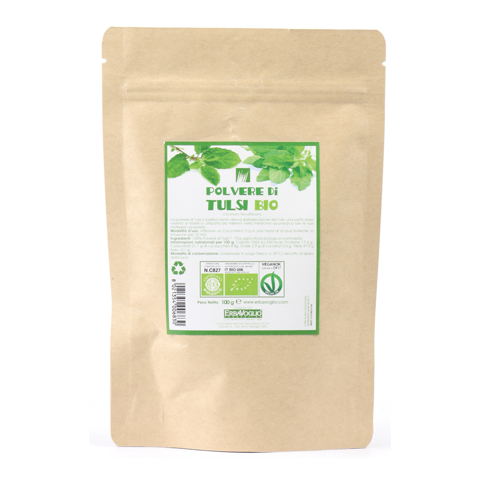 Tulsi polvere bio 100 g