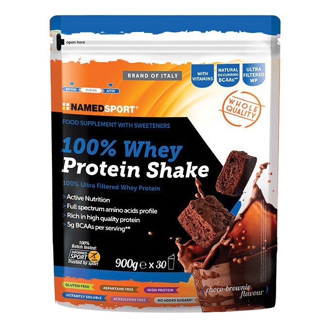 100% Whey Protein Shake Choco Brownie 900 G