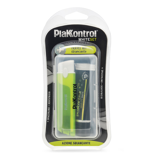 Plakkontrol white set travel kit