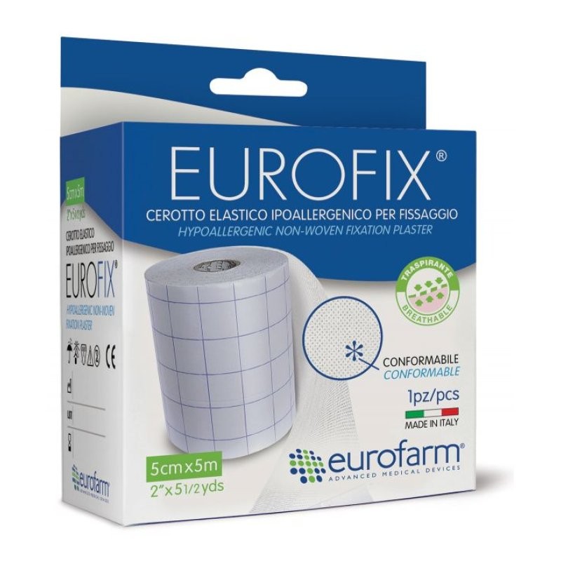 Cerotto estensibile in tessuno non tessuto eurofix m 10 x 15 cm