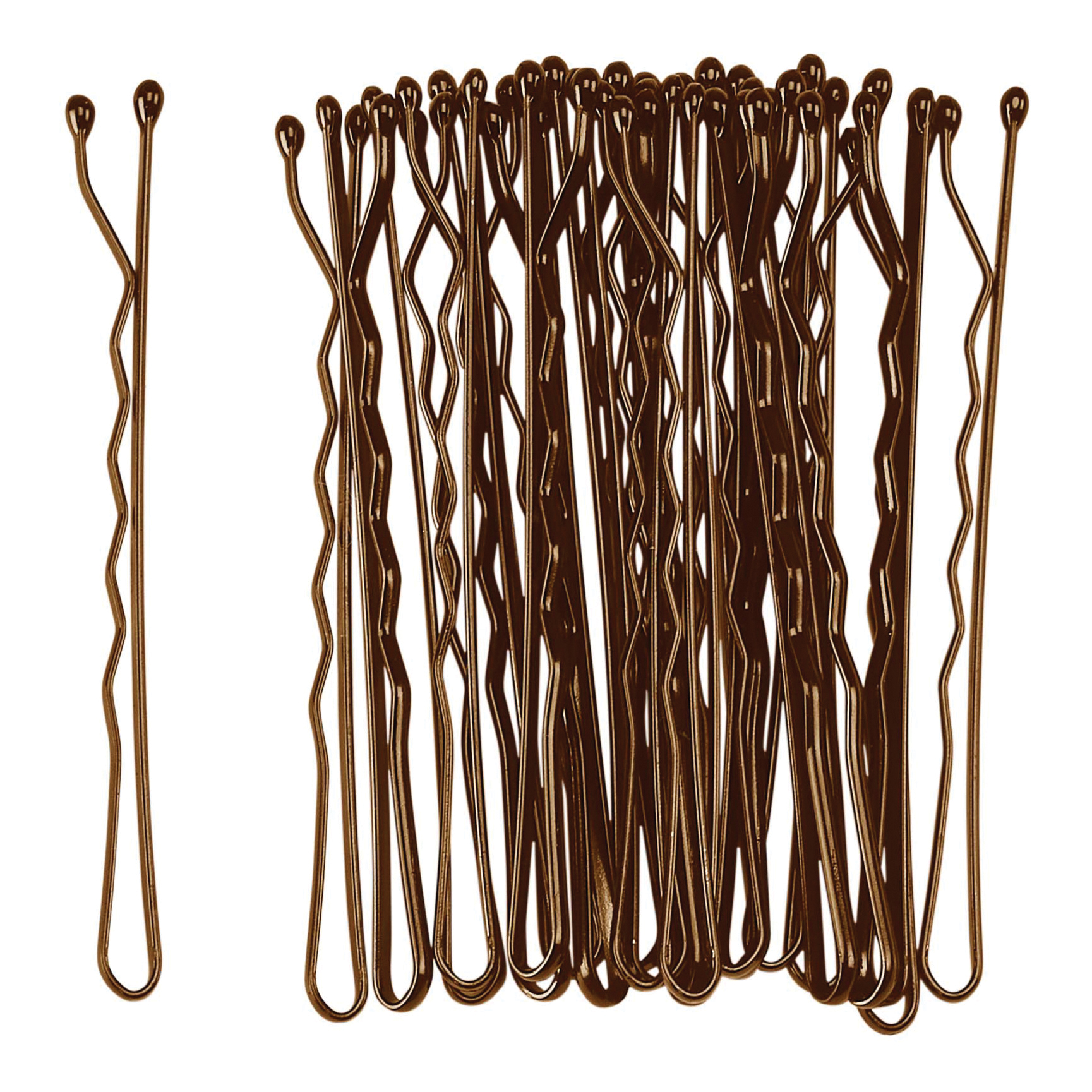 Mollette per capelli castani 24 pezzi