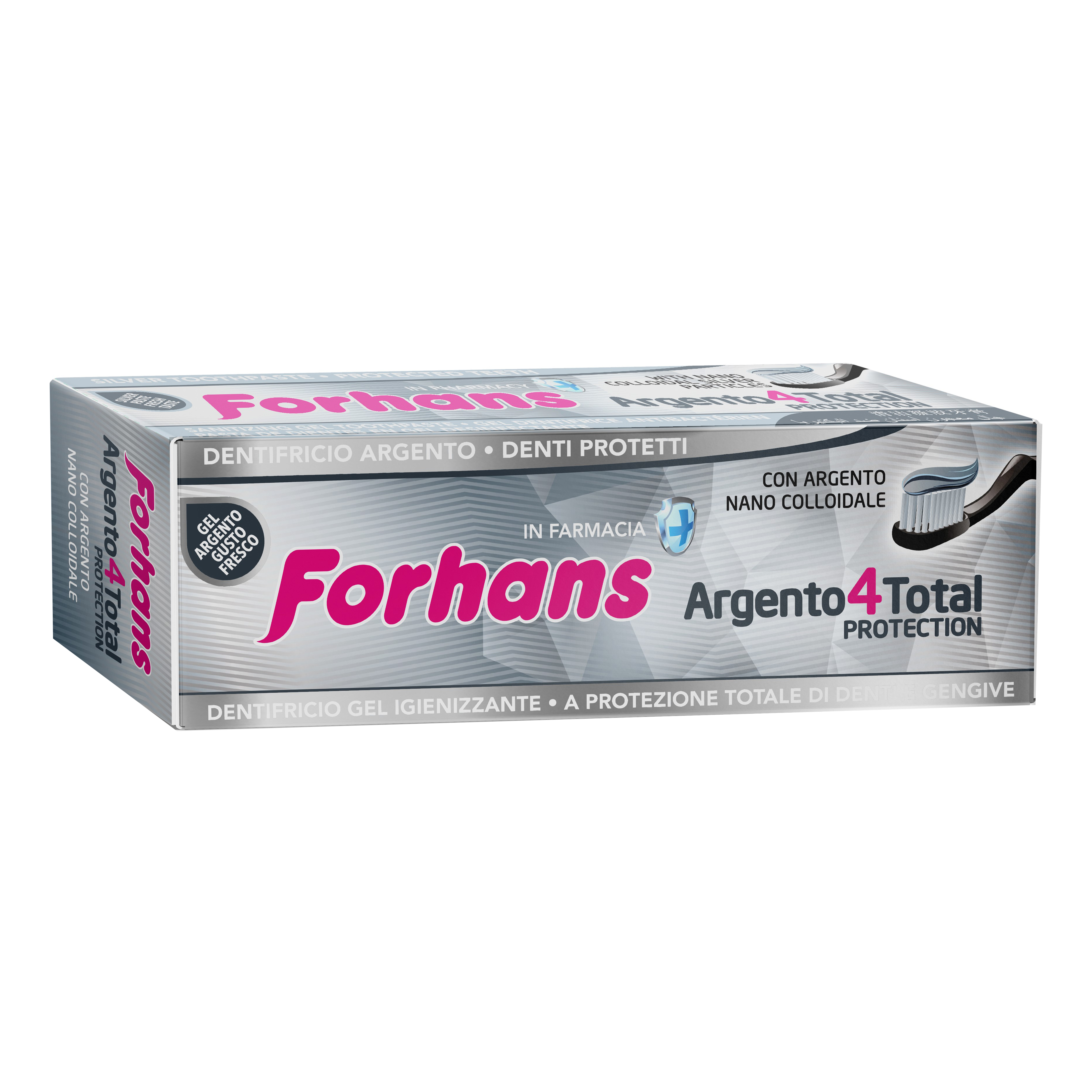 Forhans Dentifricio Silver4White 75 ml