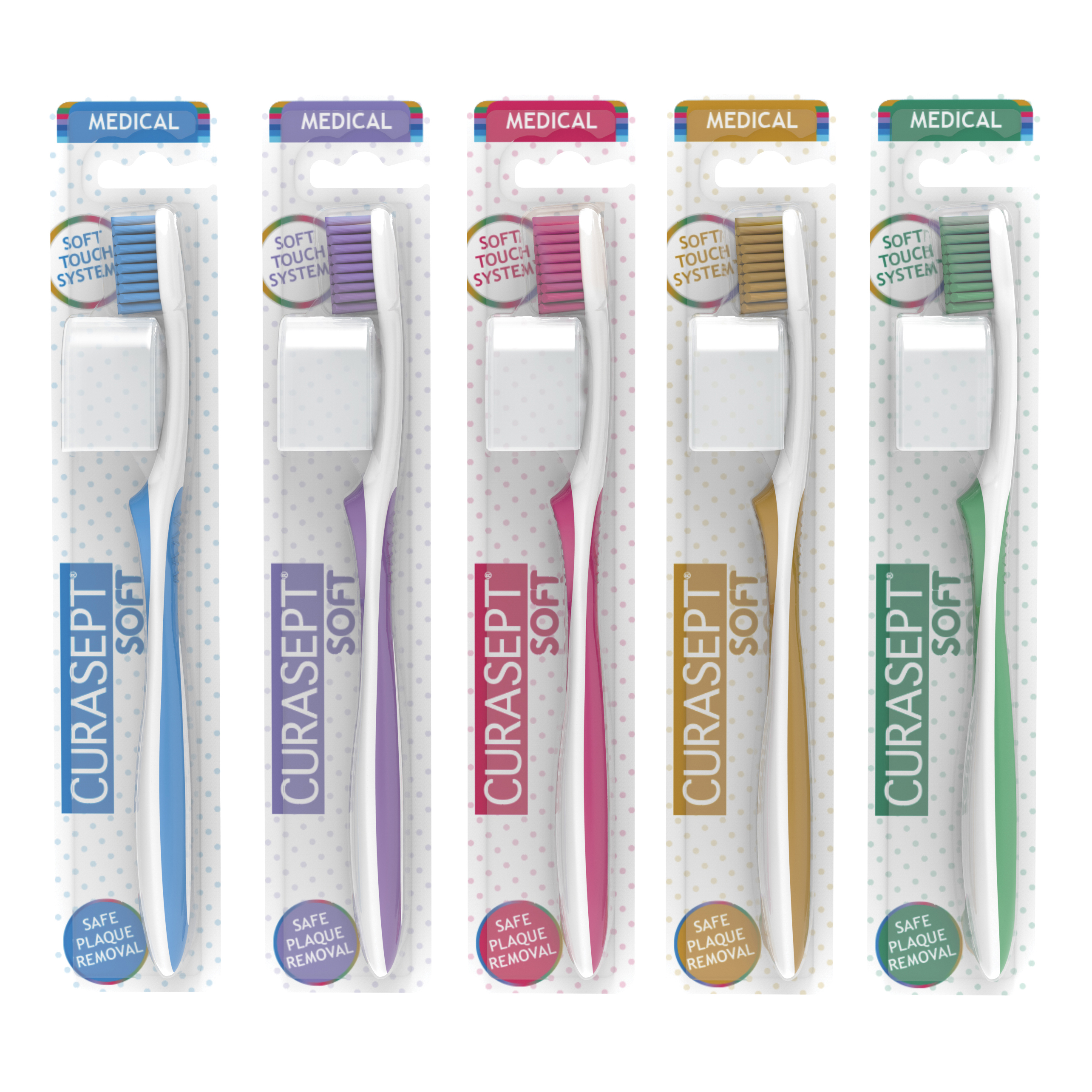 Spazzolino Curasept Soft Medical Azzurro