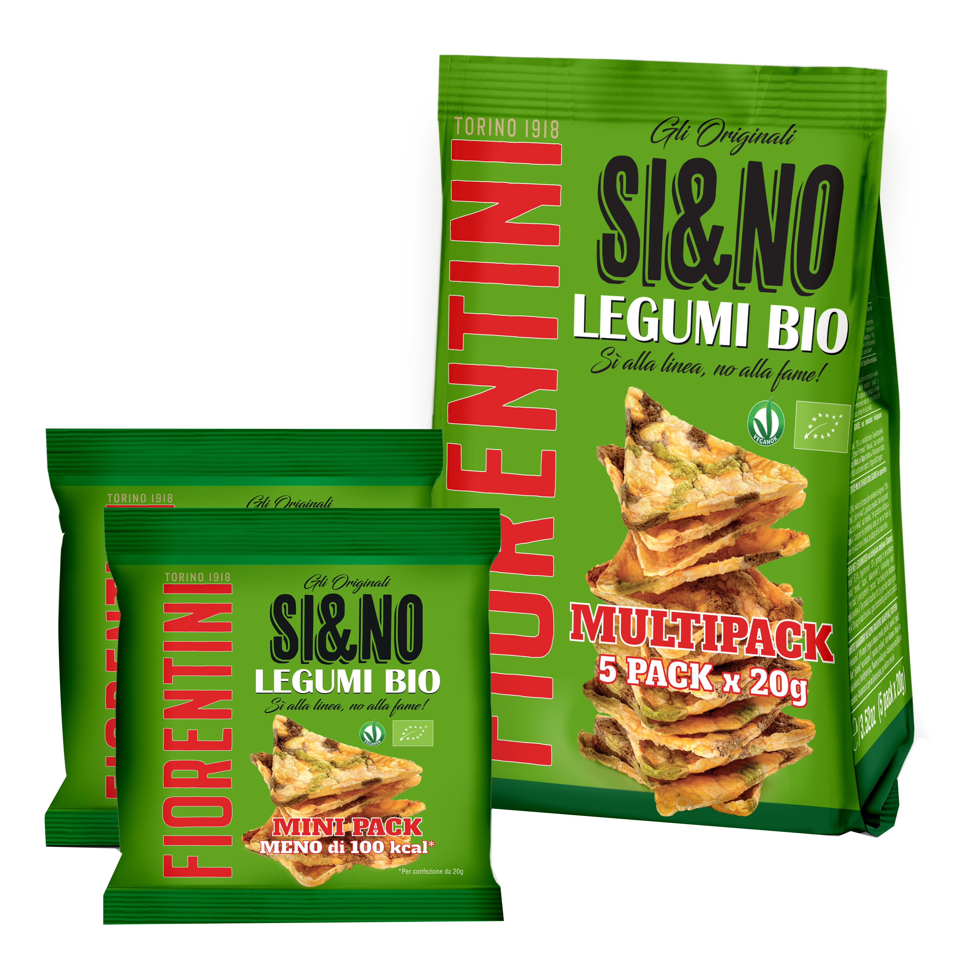 Bio si & no legumi croccanti 5 x 20 g