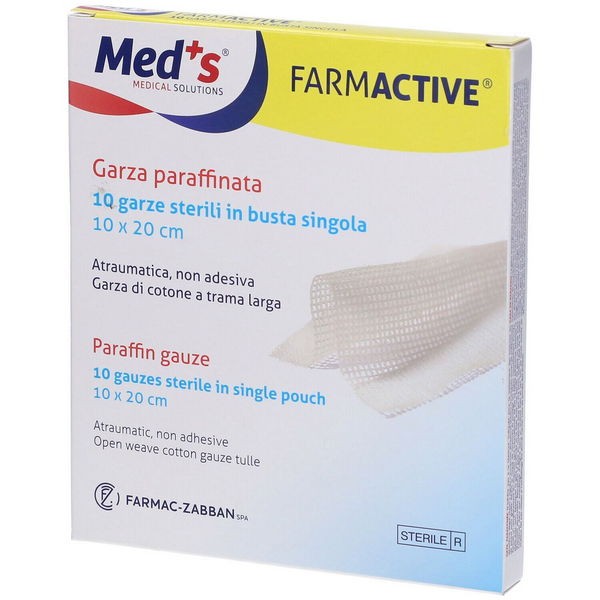 Garza farmactive paraffinata 10x20cm
