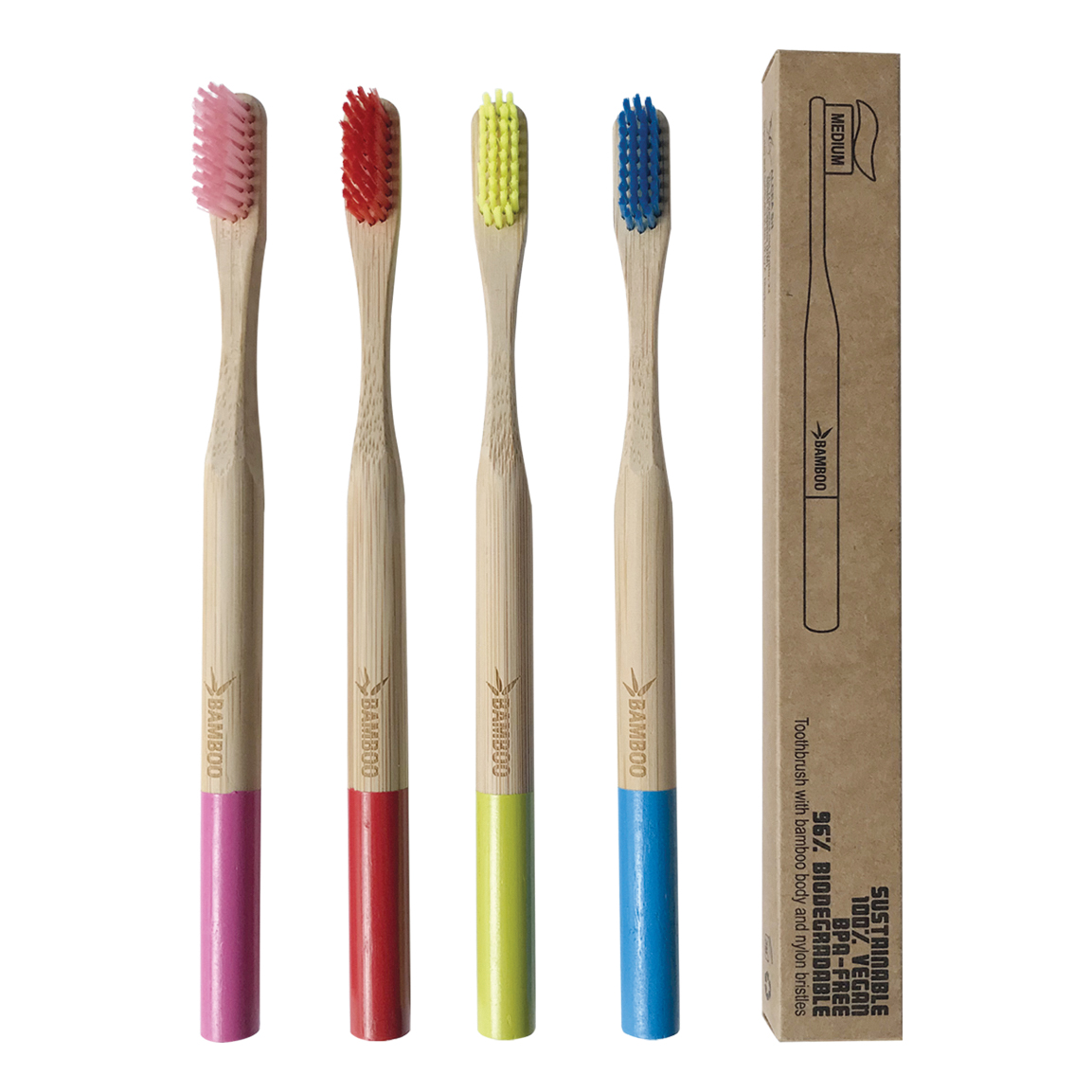 Spazzolino denti bamboo hard