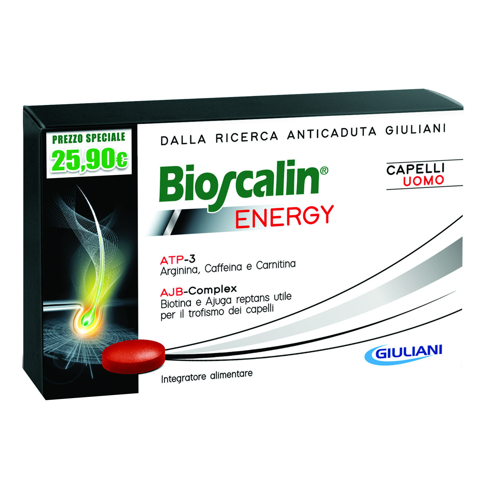 Bioscalin Energy Capelli Uomo 30 Compresse