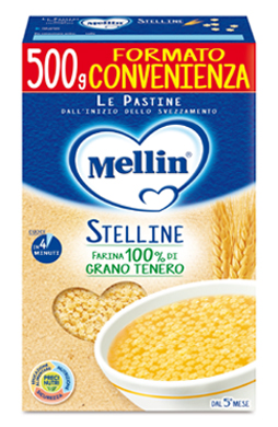 Mellin past.stelline 500g