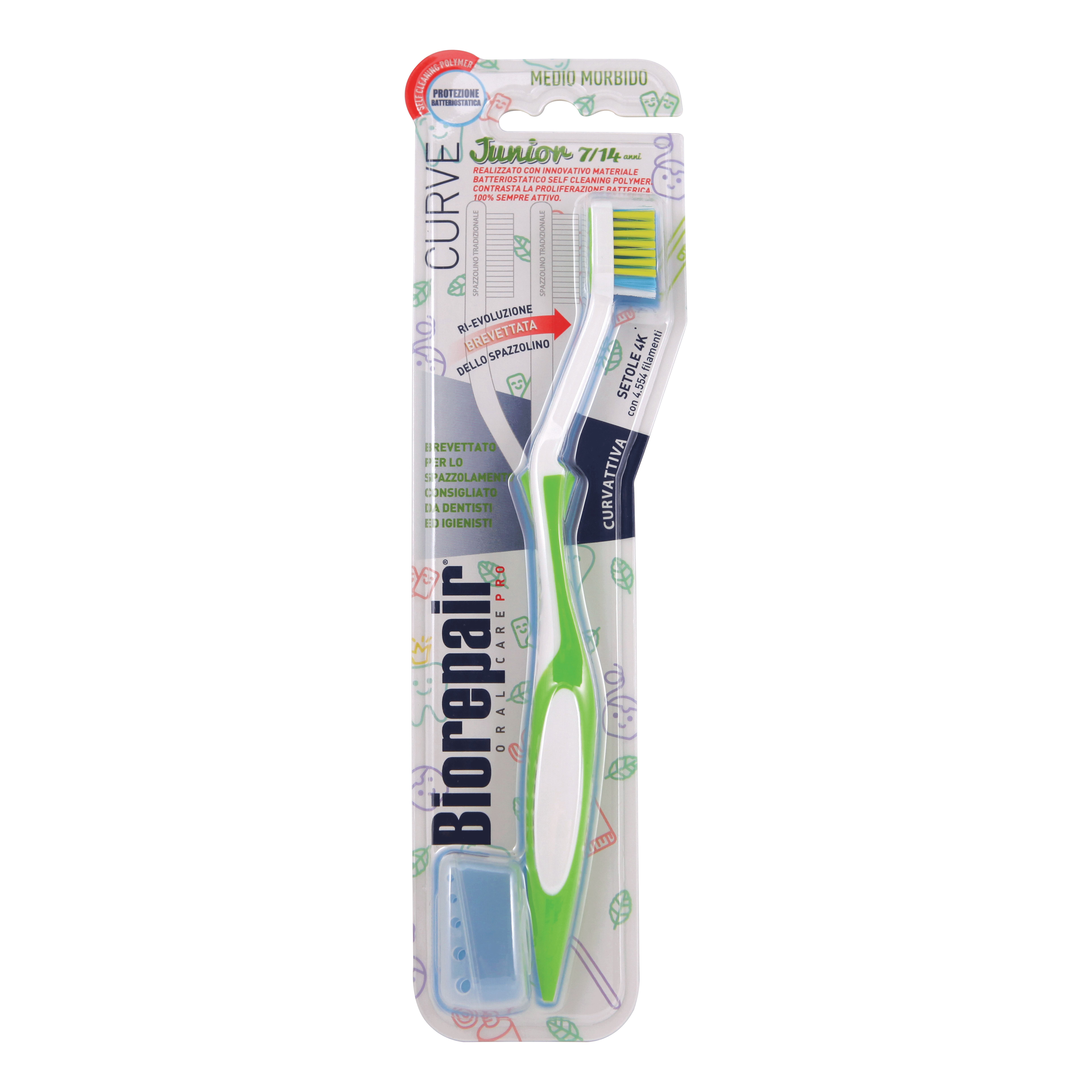 Biorepair Spazzolino Curve Junior 6-12 Anni 1 Pezzo