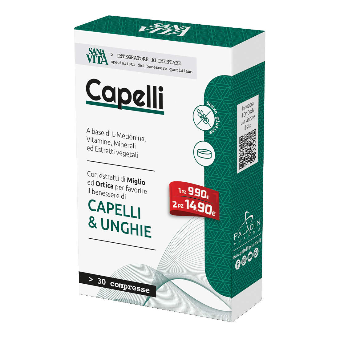 Sanavita Capelli 30 Compresse
