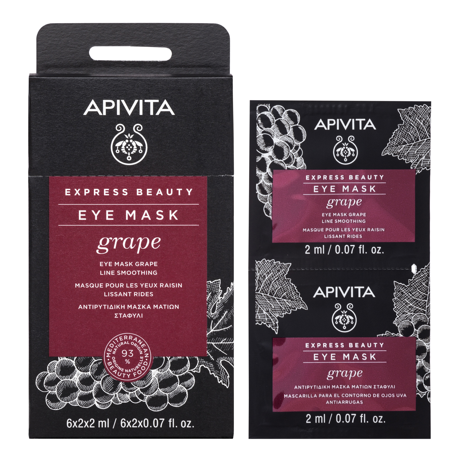 Apivita express eye grape 2 x 2 ml