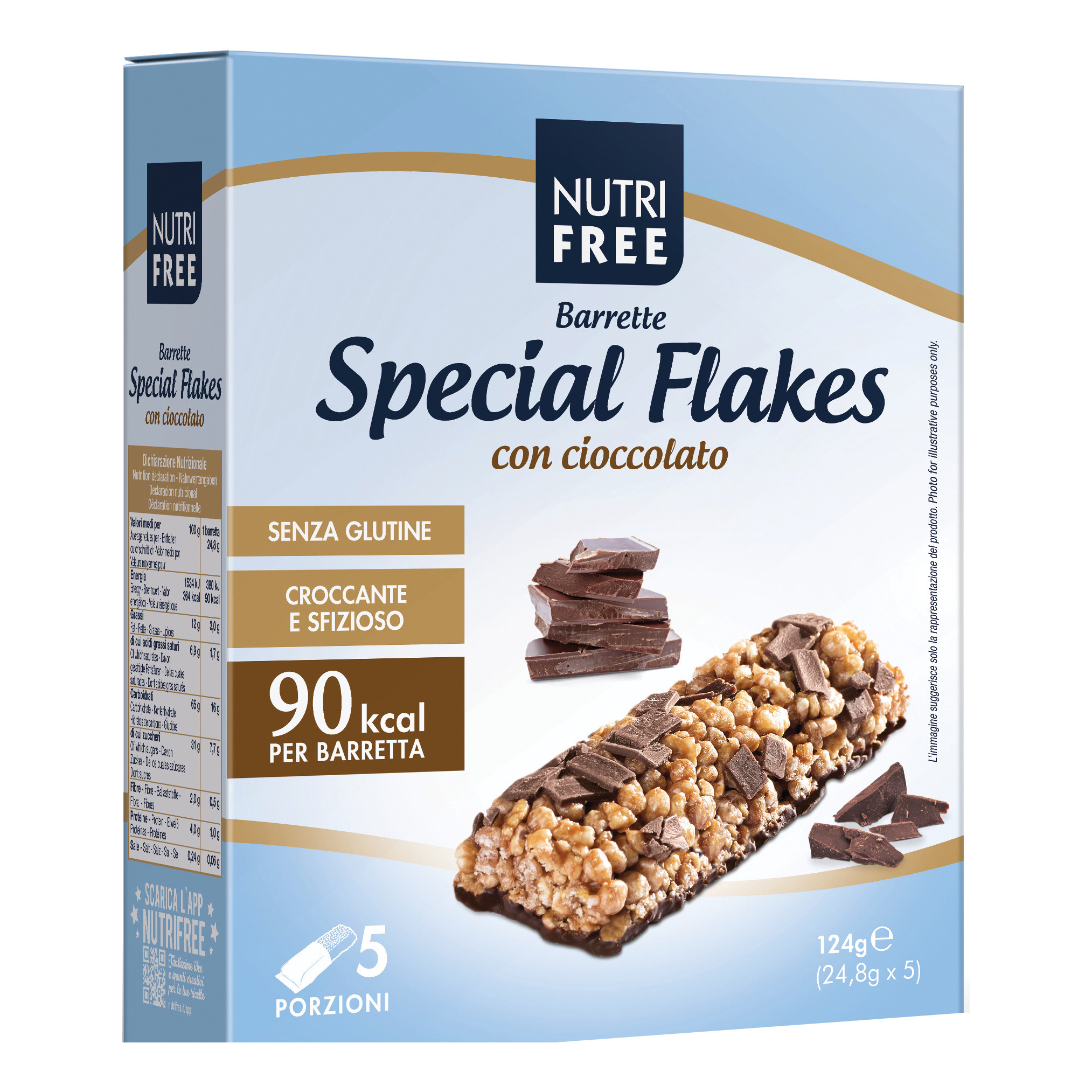 Nutrifree Bar Spalmabile Fondente Cioccolato 124g