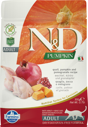 N&amp;d pumpkin feline quail pumpkin and pomegranate adult 300 g